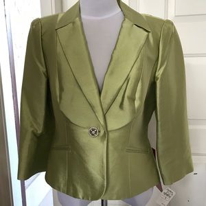 Kay Unger Chartreuse Green Blazer Size 8
